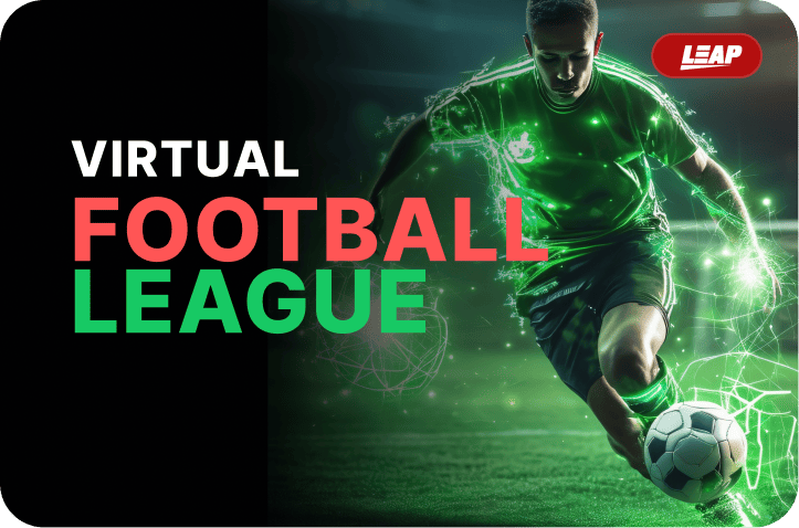 Virtual Football League casino game by Leap Virtual