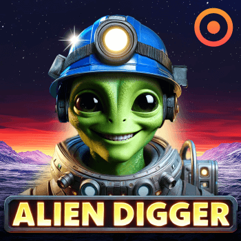 Alien Digger casino game by Onlyplay